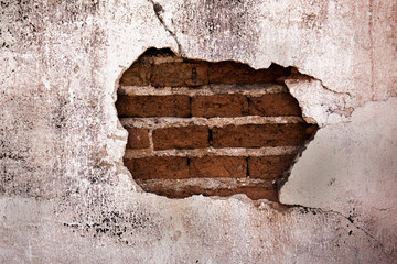 Brick,concrete weathered grunge wall background