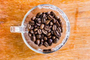 Coffee Bean in the Glass