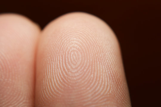 finger print on screen and hand finger