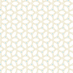 Seamless vector colored ornament. Modern geometric pattern with repeating elements