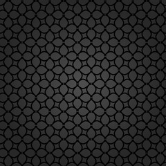 Seamless vector dark ornament. Modern geometric pattern with repeating elements