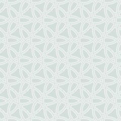 Seamless light blue and white ornament. Modern stylish geometric pattern with repeating elements