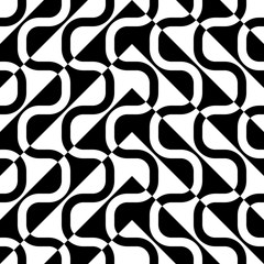 Seamless Wave and Stripe Pattern