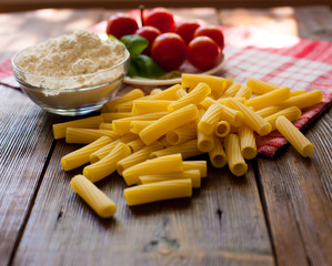 Pasta and  cherry tomatoes