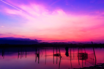 Sunrise at Reservoir