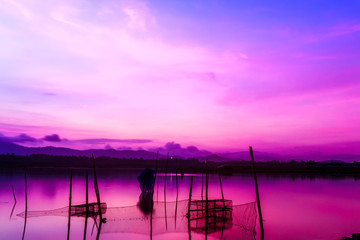 Sunrise at Reservoir