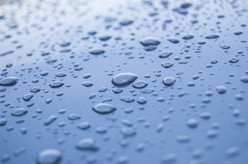 Wallpaper Macro Dews on blue texture