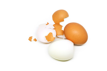 Egg isolated on white background