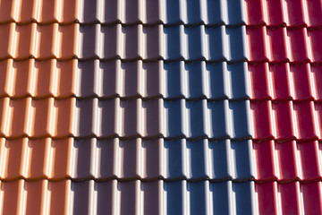 Bunte Dachziegel