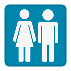 male and female silhouette icon . Vector illustration