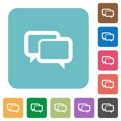 Flat chat bubbles icons