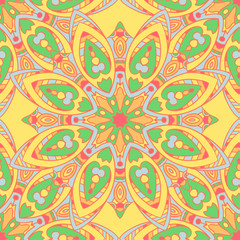 Seamless pattern. Decorative pattern in beautiful colors. Vector background
