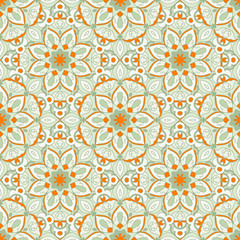 Seamless pattern. Decorative pattern in beautiful colors. Vector background