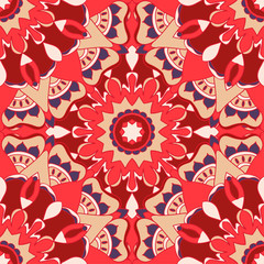 Seamless pattern. Decorative pattern in beautiful colors. Vector background