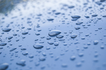 Wallpaper Macro Dews on blue texture