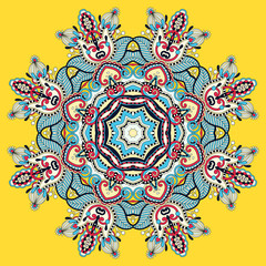 mandala, circle decorative spiritual indian symbol of lotus flow