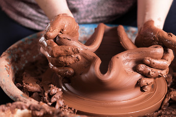 failed pottery. potter the potter's wheel