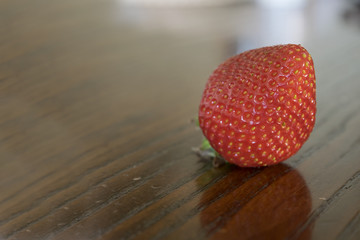 ripe organic strawberry