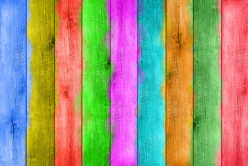 Color Wood Planks Background
