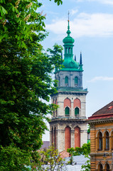 Lviv city center architrecture