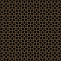 Dark seamless flower pattern in oriental style