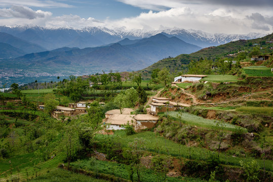 Village in mountains,Swat