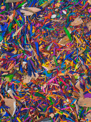 Fototapeta premium Coloring pencils sharpenings