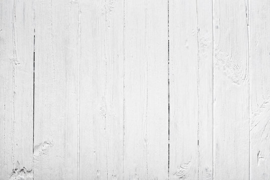 Old white painted wood texture background