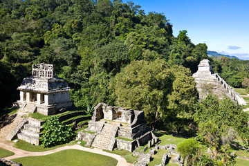 Palenque - world heritage, old mayan civilization, Mexico