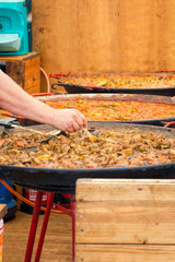 Street Food Curry. Take Away Indian Cuisine