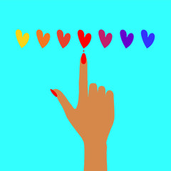 Obraz premium Nail art. Vector illustration