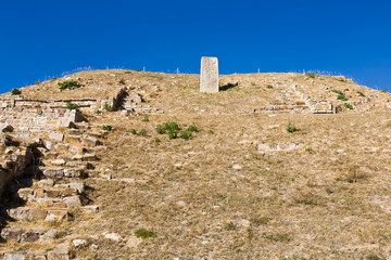 Monte Alban - the ruins of the Zapotec civilization in Oaxaca, Mexico
