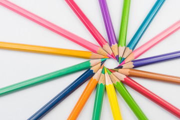 Fototapeta premium Coloring pencils