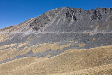 Fototapeta na wymiar Volcano Nevada de Toluca with lakes inside crater in Mexico