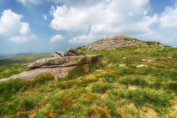 Brown willy cornwalls highest peak england uk