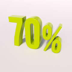 Percentage sign, 70 percent