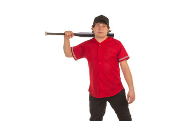 Baceball player with a bat