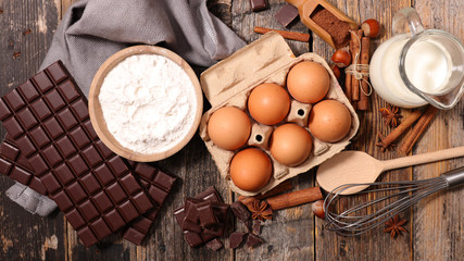 ingredient for chocolate cake