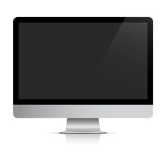 Modern realistic computer monitor