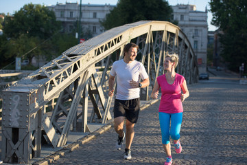 couple jogging