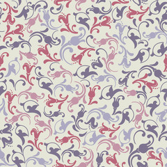 Beautiful background of seamless floral pattern