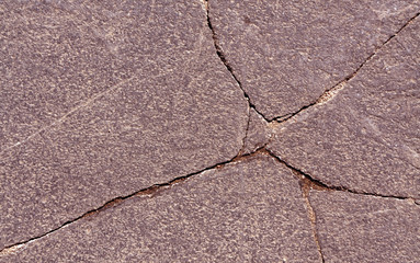 Obraz premium Cracked stone surface.