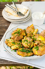Australian Crash Hot Potatoes with Sour Cream
