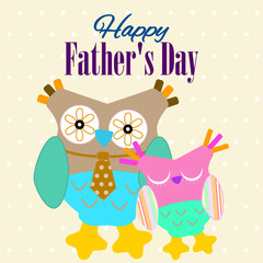 Fathers Day Card. Happy Fathers Day Banner. Fathers Day Greeting.