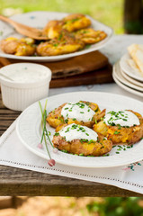 Australian Crash Hot Potatoes with Sour Cream