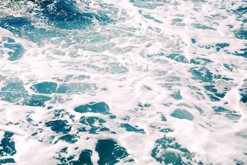 Sea background.Waves and splashes.