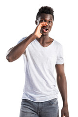 Fototapeta premium Black man shouting