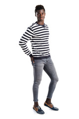 Handsome black man posing