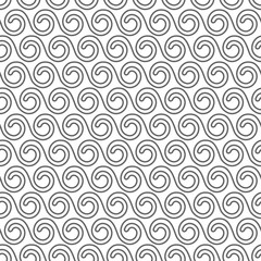 Delicate seamless pattern with stylized waves