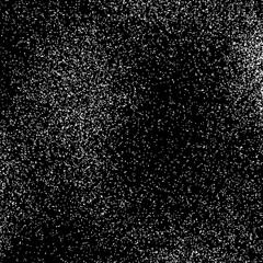 Black abstract background with white film grain, noise, dotwork, halftone, grunge texture for design concepts, banners, posters, wallpapers, web, presentations and prints. Vector illustration.